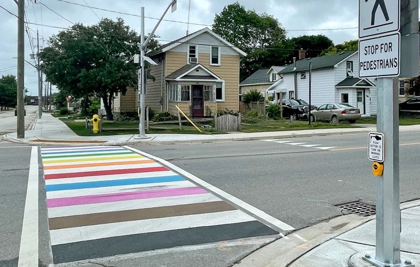 Minto unveils Wellington County’s first rainbow crosswalk
