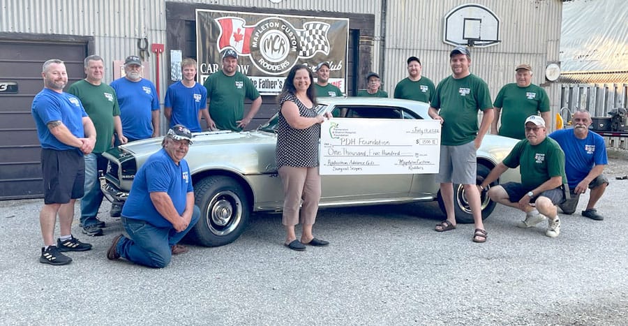 Mapleton Custom Rodders rev up donation for Palmerston and District Hospital Foundation