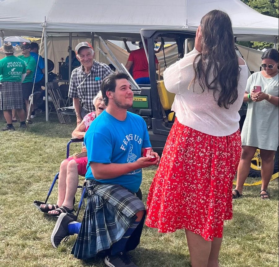 Proposal at festival; couple will tie the ‘celtic’ knot