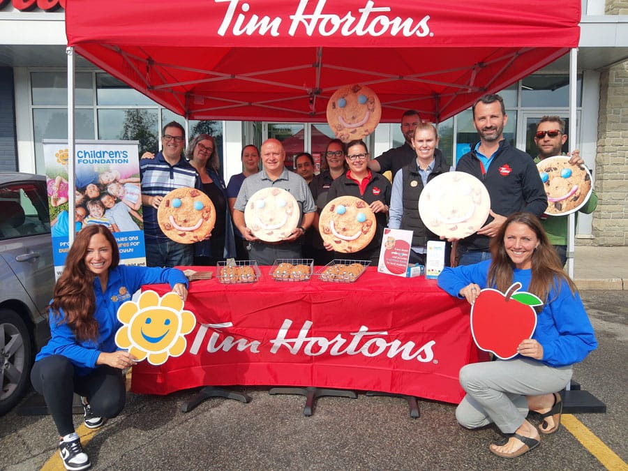 Local Tim Hortons Smile Cookies support CFGW's Food and Friends program
