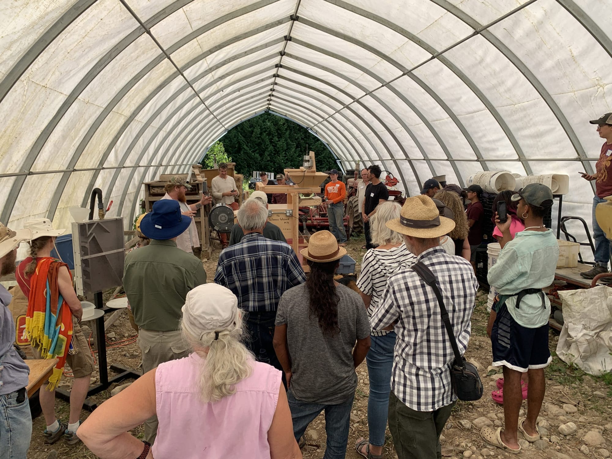 Hawthorn Farm event demonstrates how to clean seeds worth saving