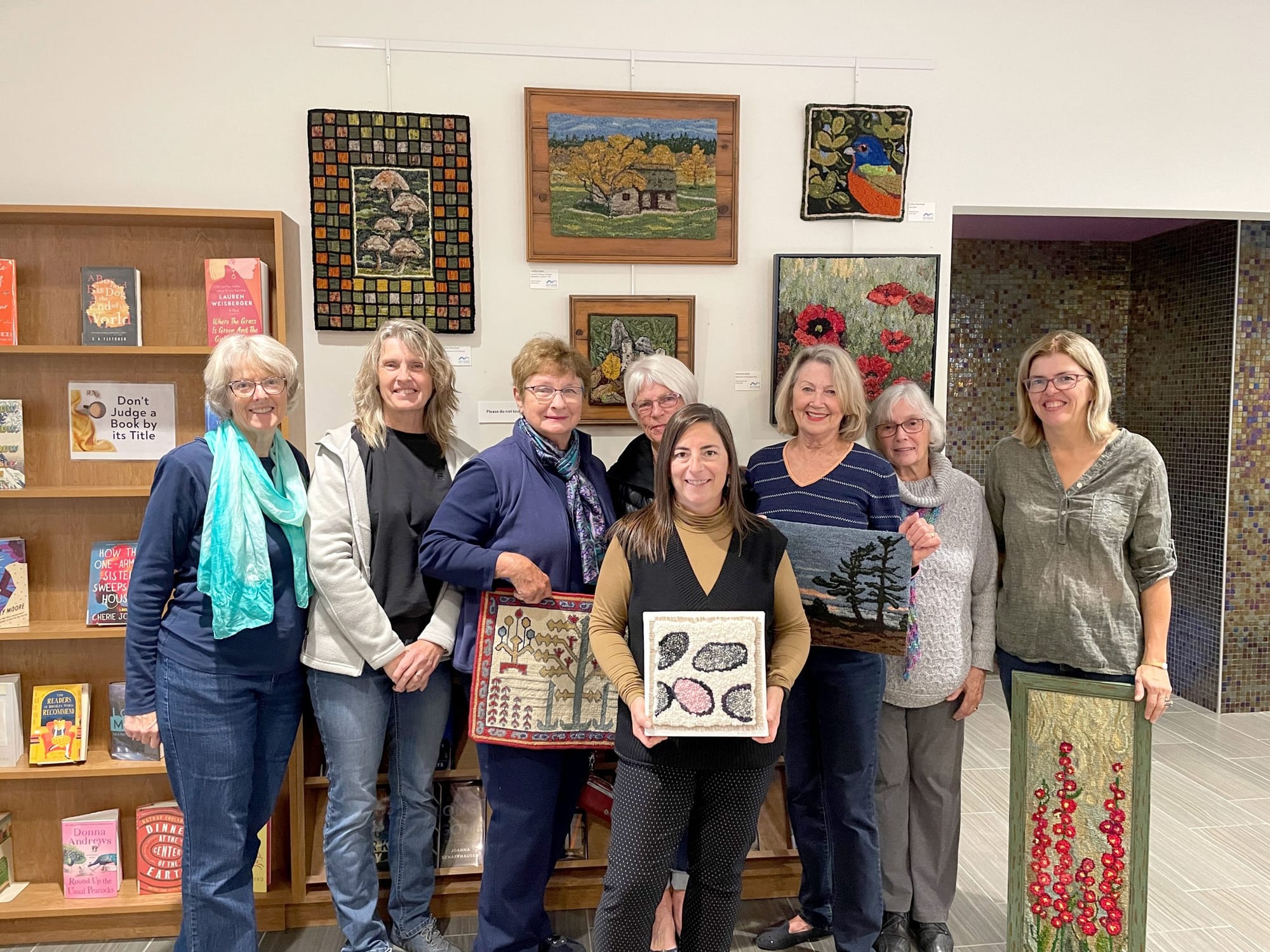 Fergus Library hosts exhibit by Riverside Rug Hooking group