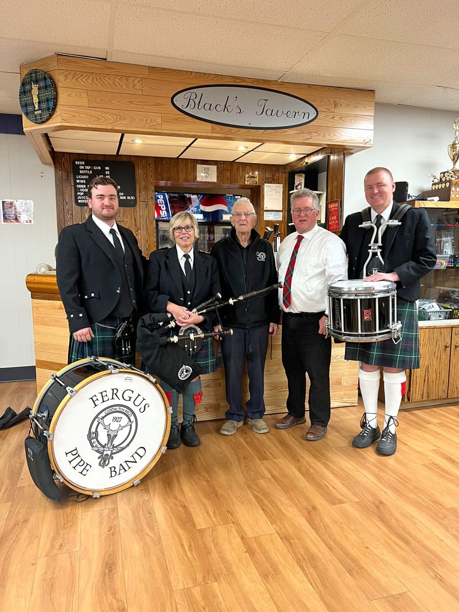 Fergus Curling Club hosts bonspiel in honour of founder Hugh Black