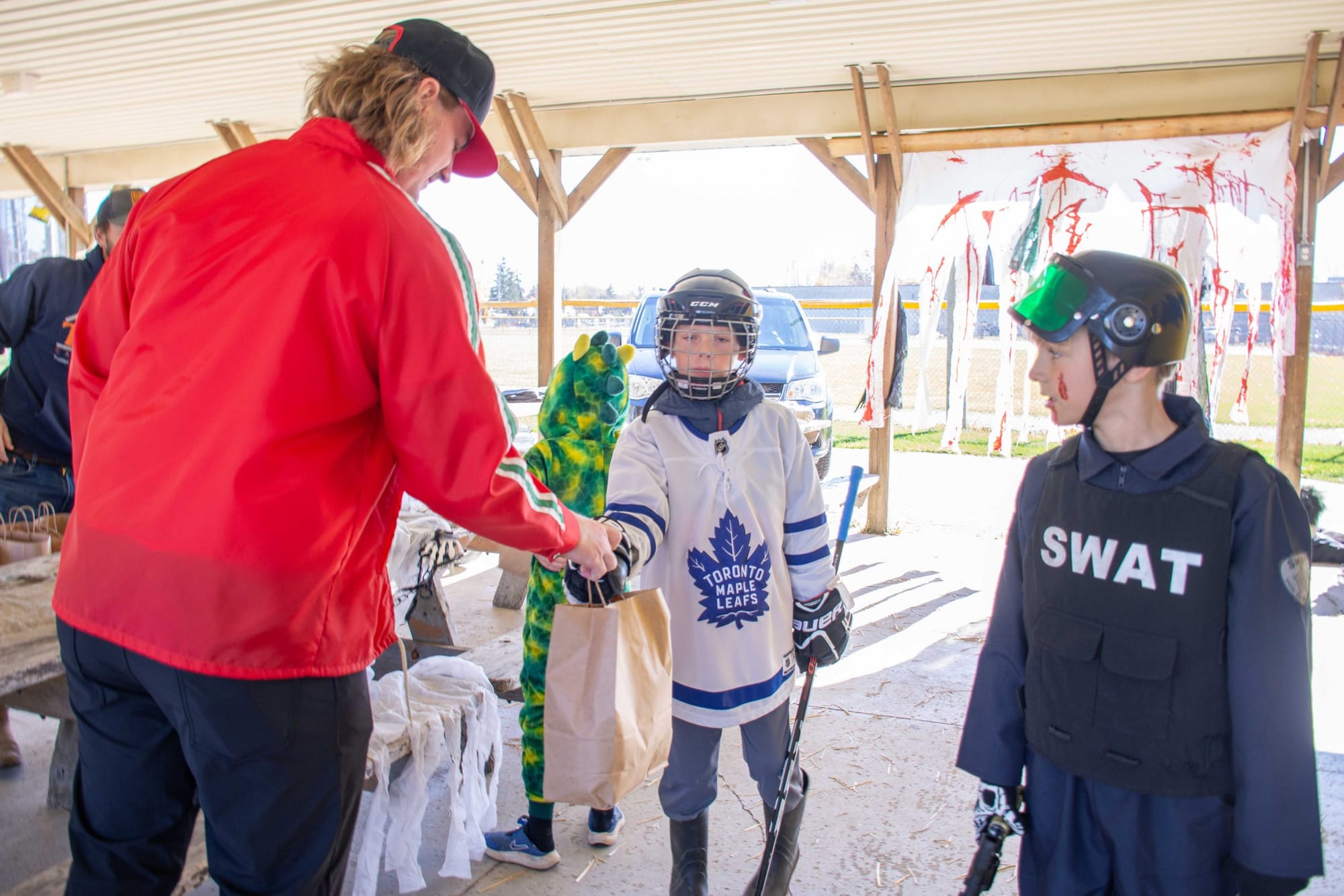 Arthur Optimist Club held Halloween treat bag giveaway