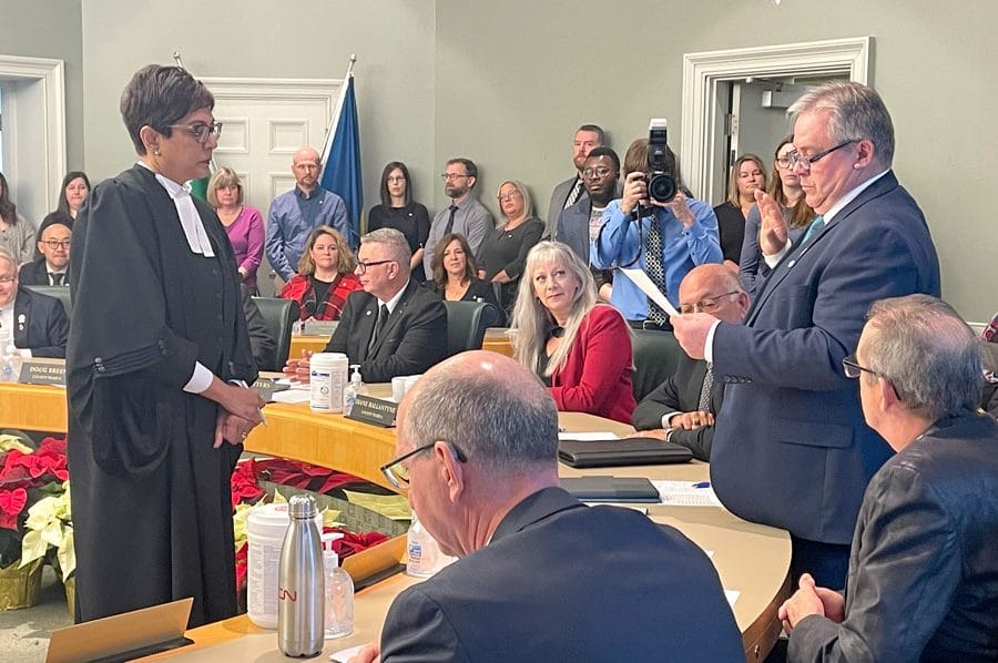 Lennox elected warden of Wellington County