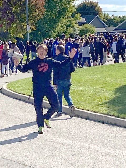 Wellington Heights Secondary School took part in Terry Fox Run
