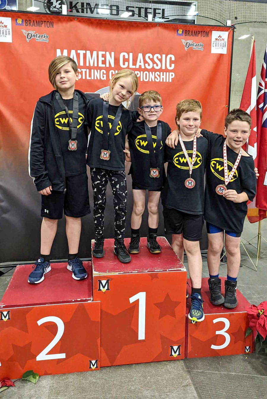 Centre Wellington Wrestling Club take podium in wrestling championships