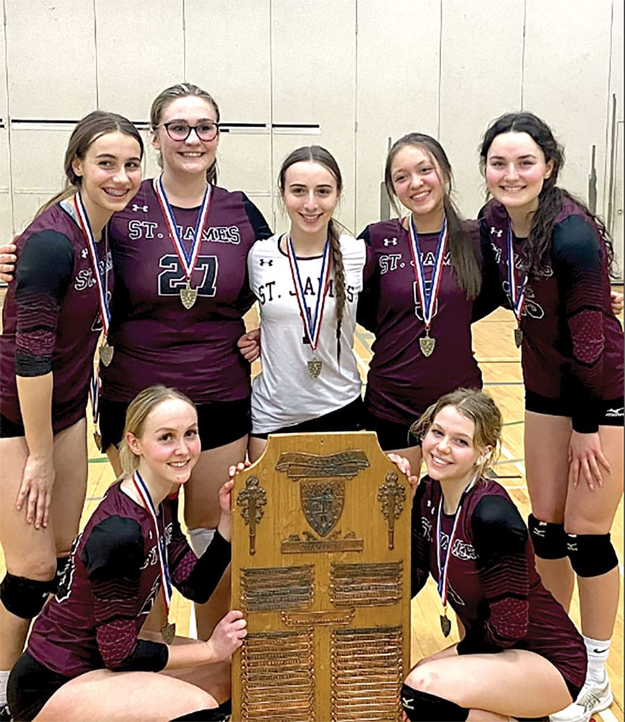 St. James Catholic High School senior girls volleyball team win at CWOSSA Volleyball Championship