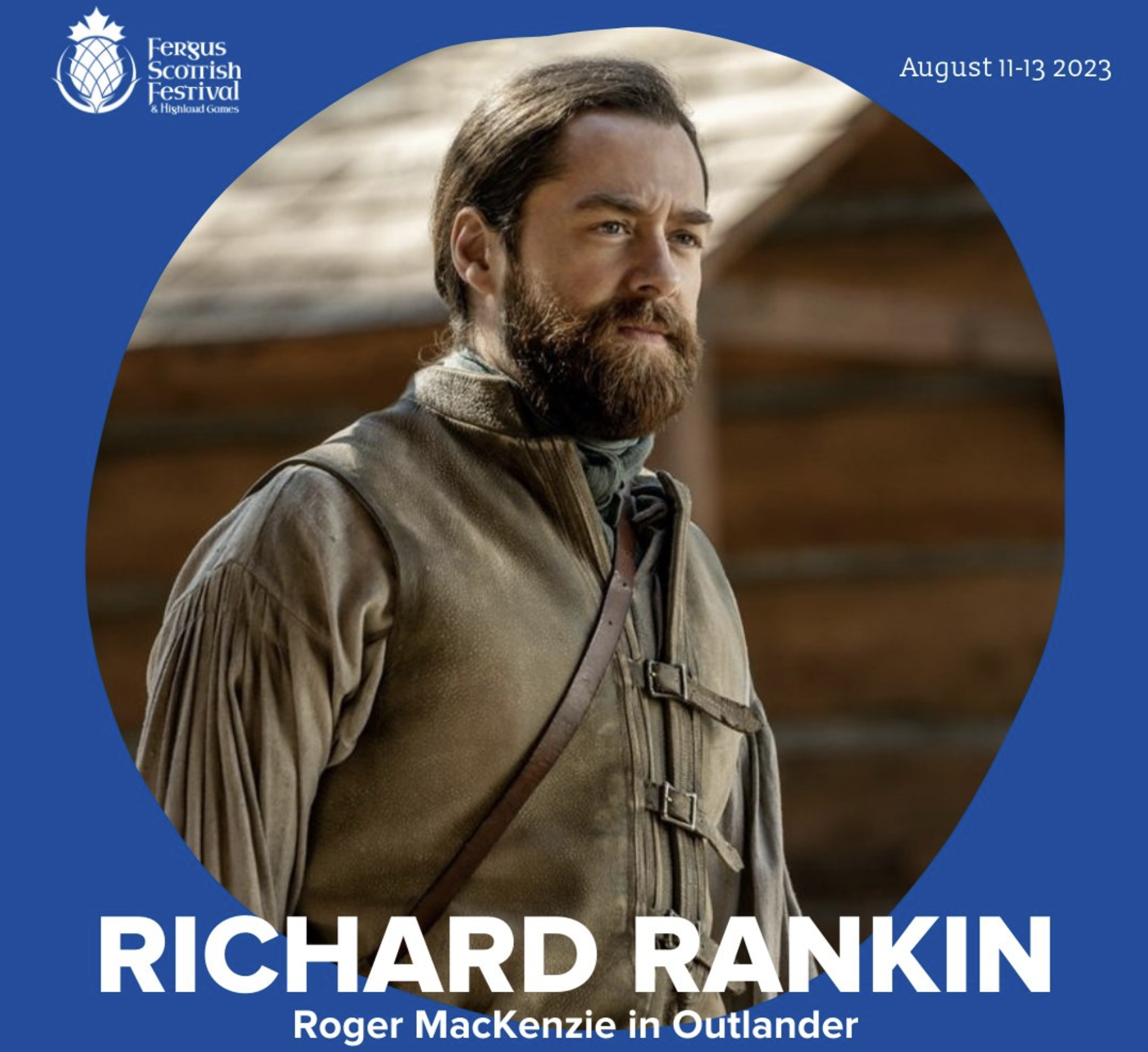 'Outlander' star to be featured guest at Fergus Scottish Festival