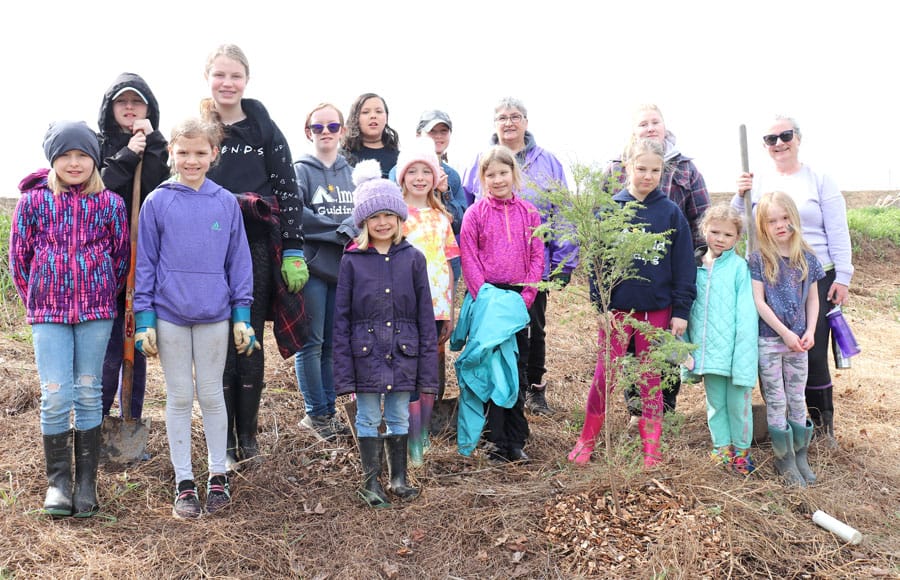 Coronation Planting of 65 native trees in honour of King Charles III in Drayton