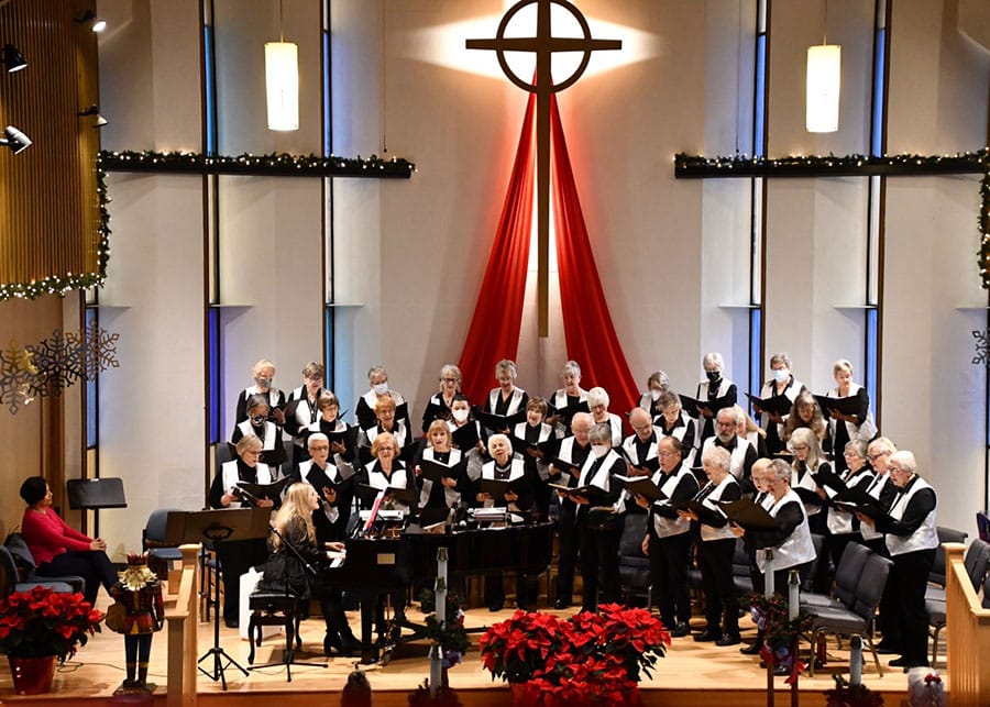 The Silver Strummers and Silvertones Choir will perform in the Chords and Cords Concert