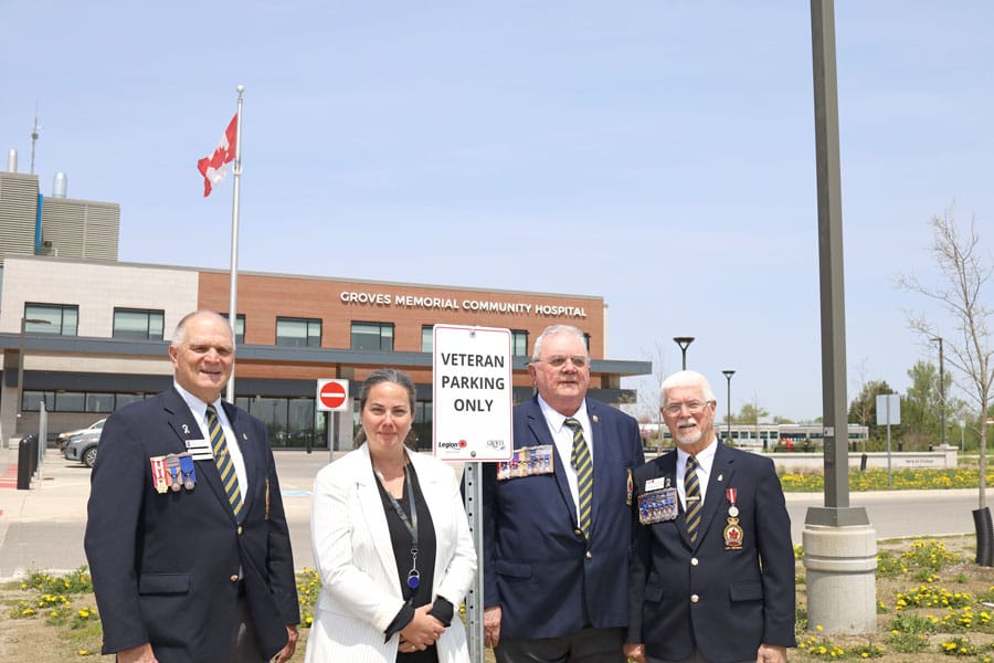 New parking spots reserved for veterans at Groves hospital