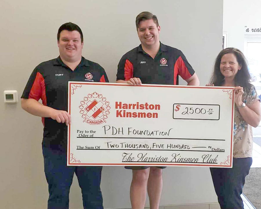 Palmerston and District Hospital Foundation receives donation from The Harriston Kinsmen Club