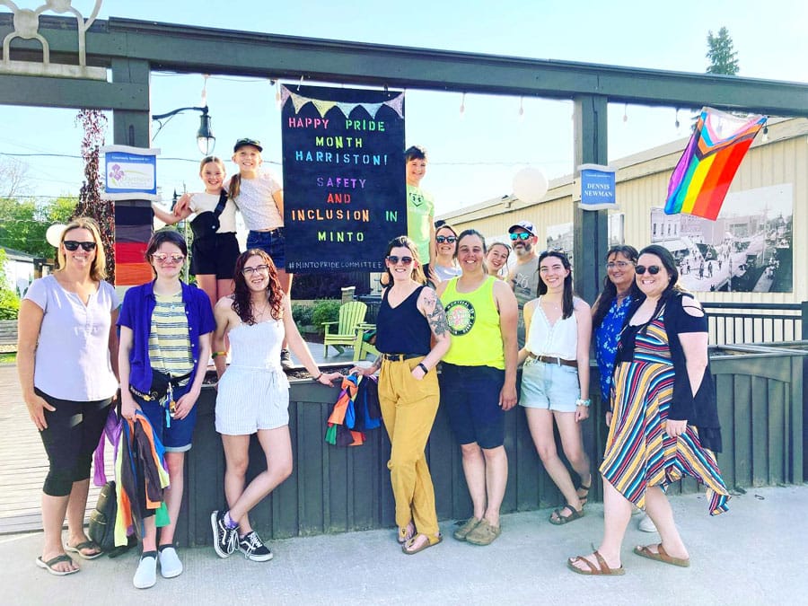 Minto Pride committee decorate for Pride Month