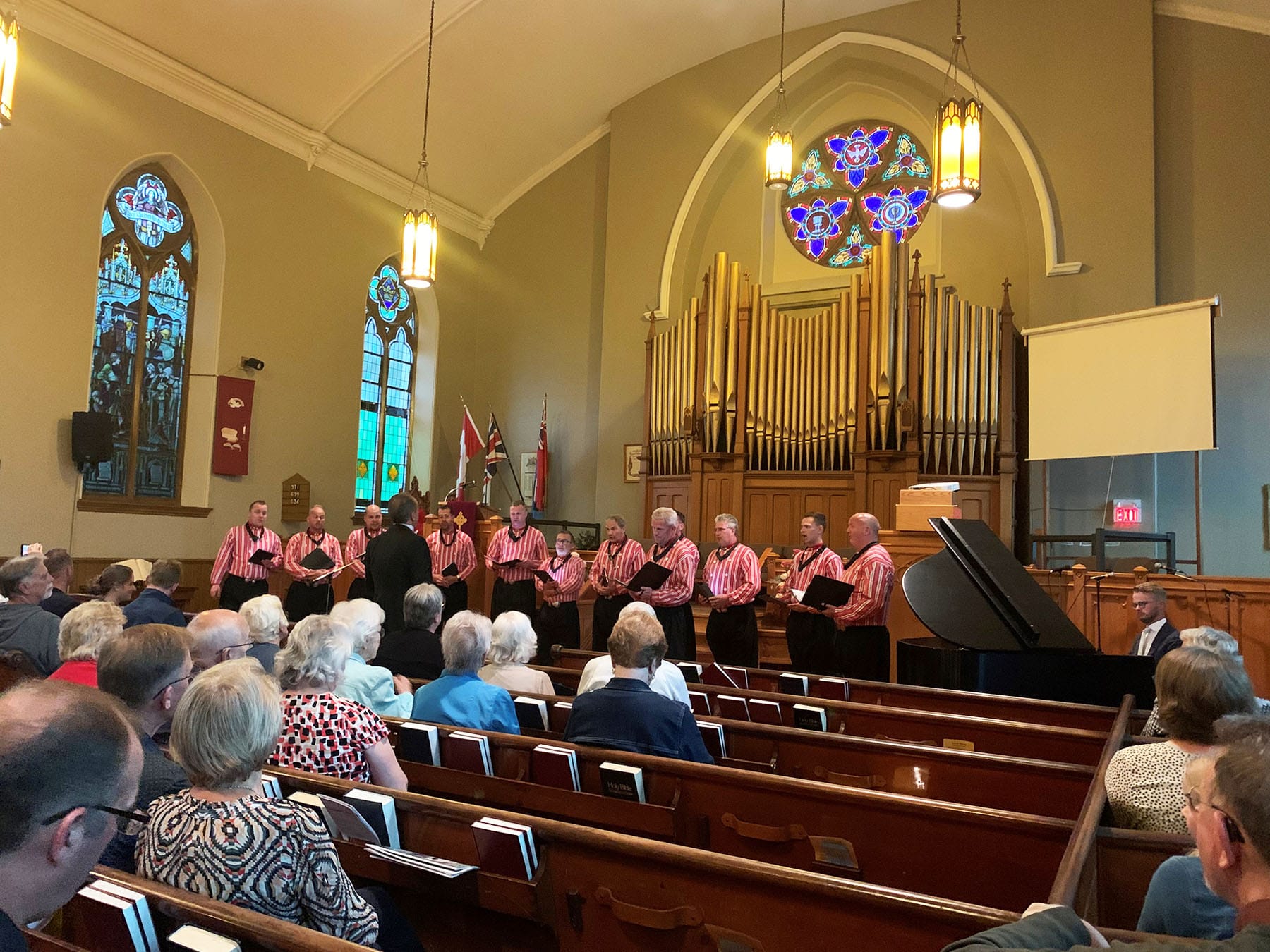 Men's Choir from the Netherlands performs in Elora