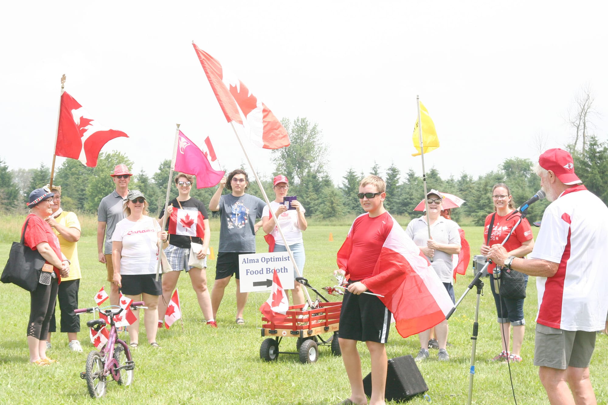 Alma celebrates Canada Day in Wallace Cumming Park