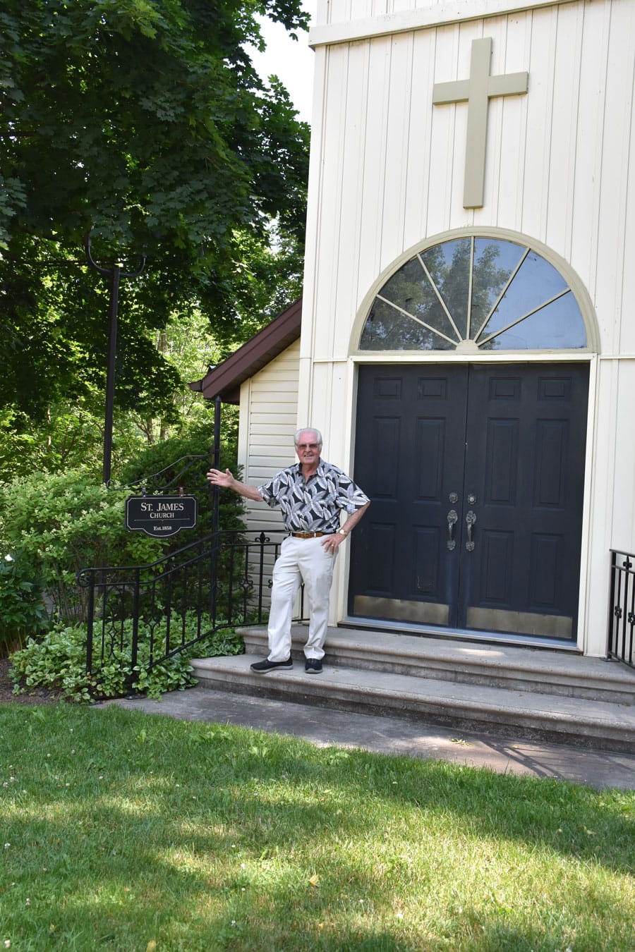 Butterfly garden at St. James Church  attracts humans as much as butterflies
