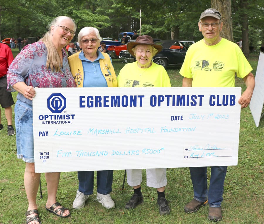 Egremont Optimists make final installment  on $50,000 pledge to local hospital foundation