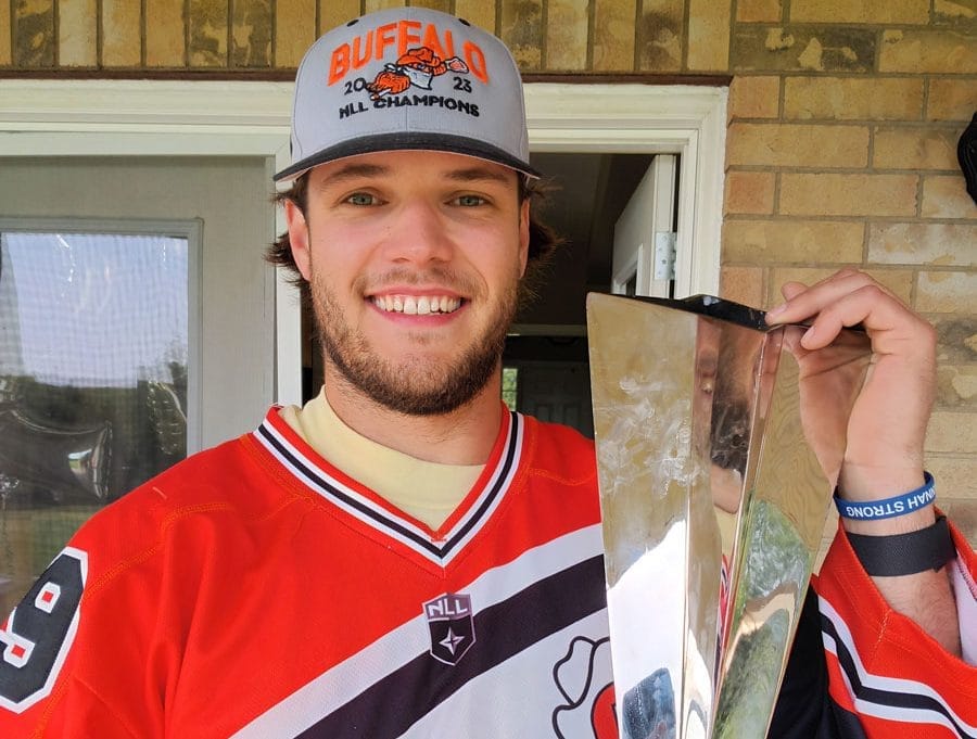 Carter McKenzie brings NLL trophy home to Fergus