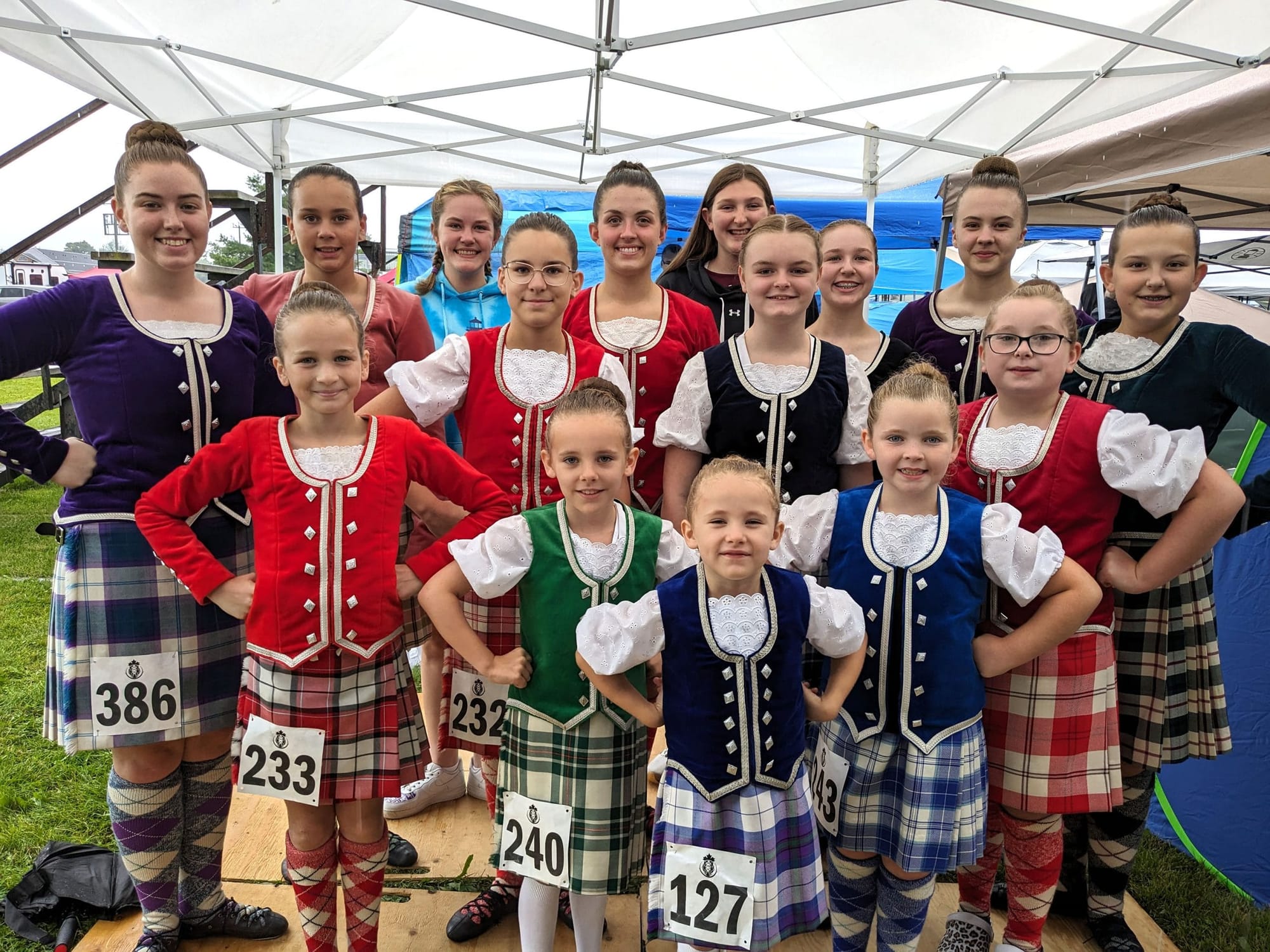 Blue Bonnet Lassies compete at Fergus Scottish festival