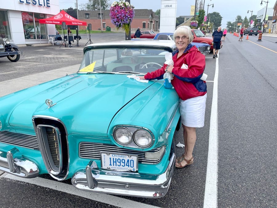 Harriston shares the streets with the Leslie Motors Classic Ford Show