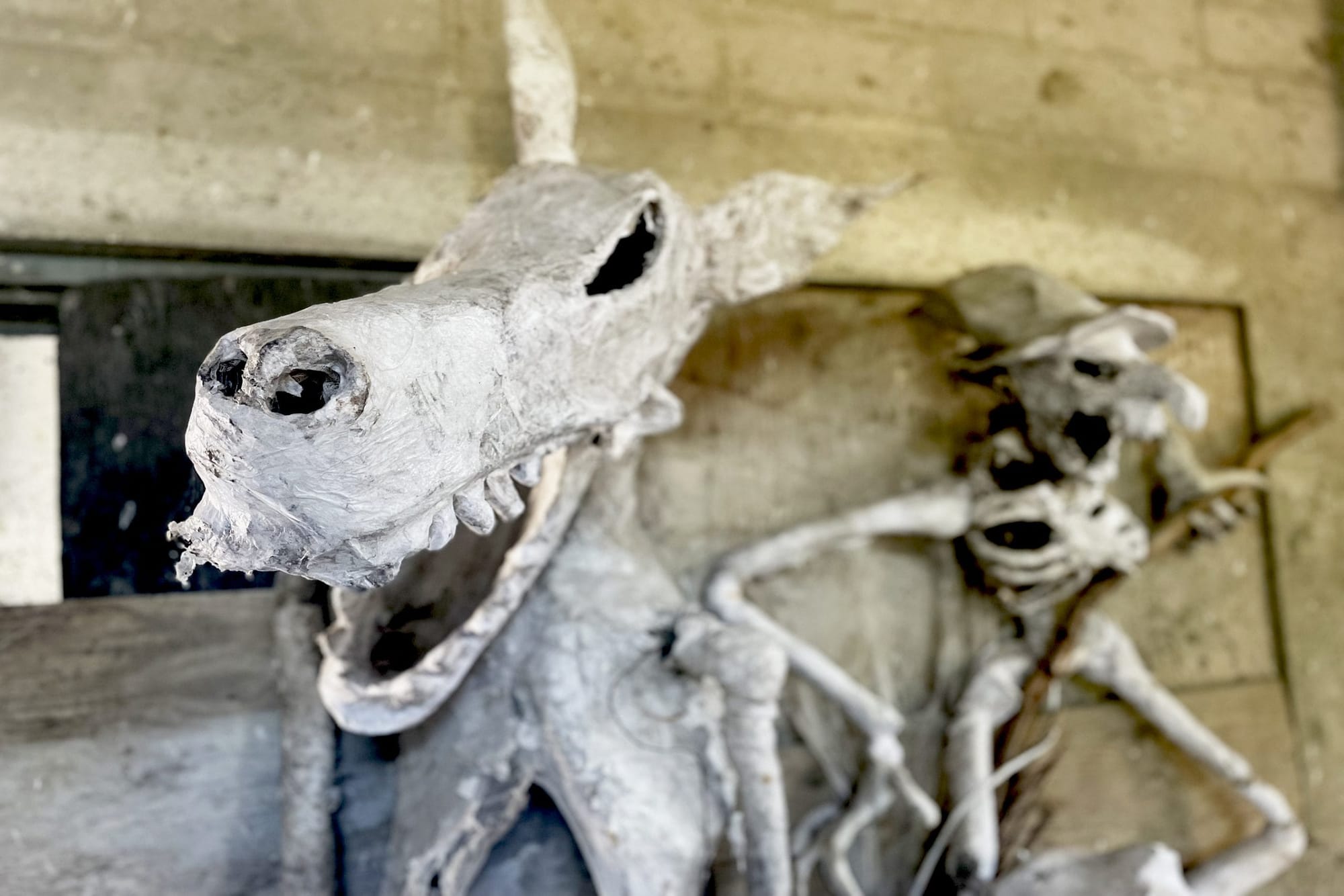 ‘Monstrous’ transformations: life-sized monsters undergo restoration