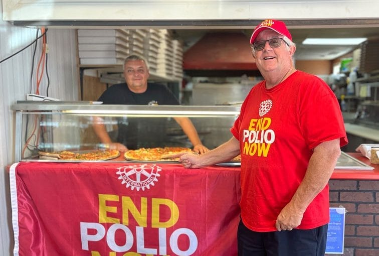 Pies, pints and now pizza can help end polio
