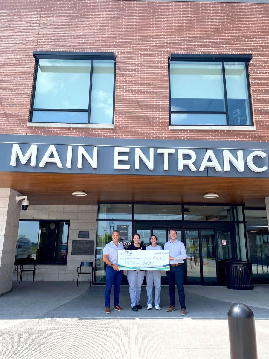 Gemini Homes donates $100,000 to Groves Memorial