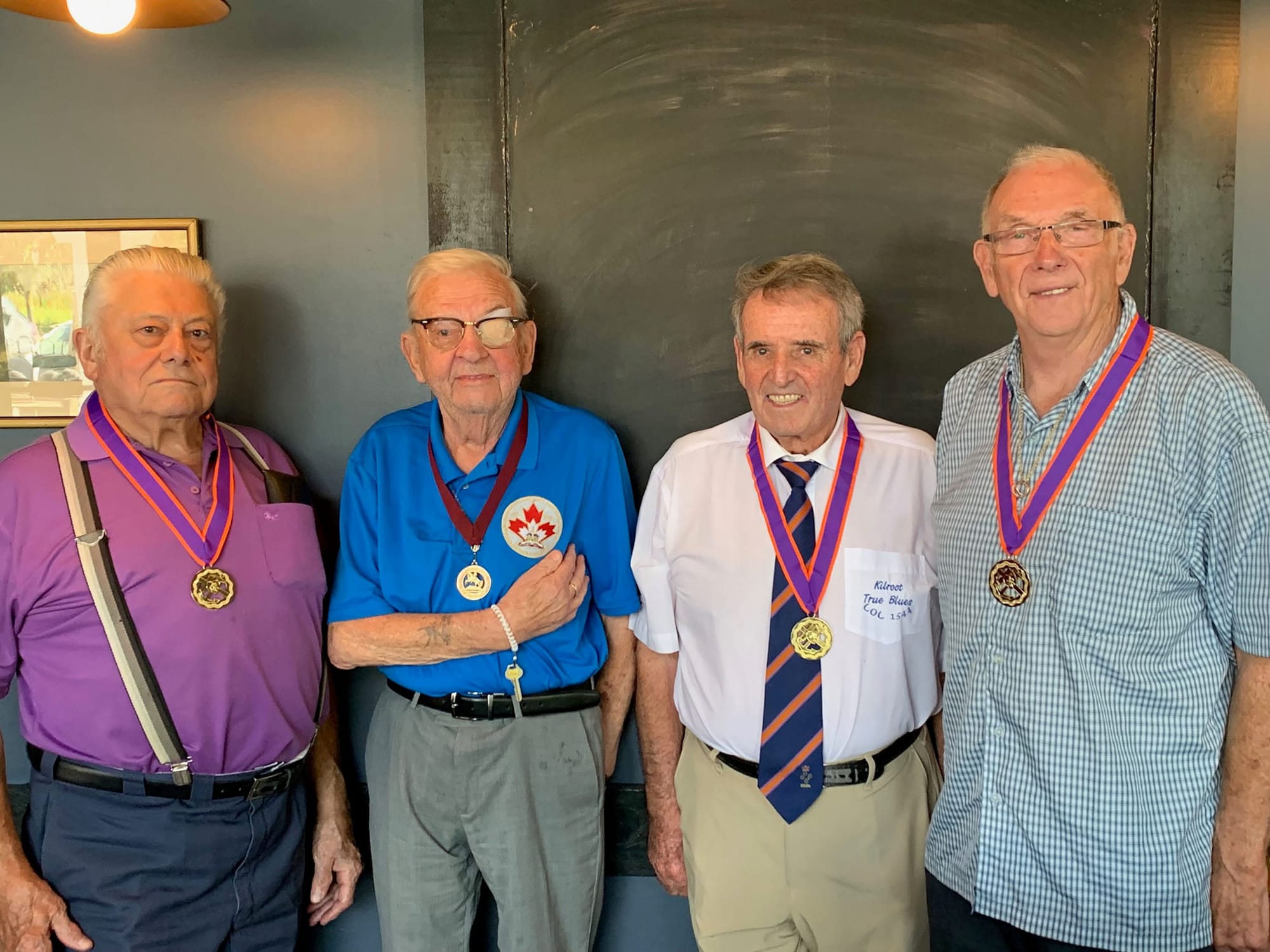 Guelph Loyal Orange Lodge presented service jewels to four members