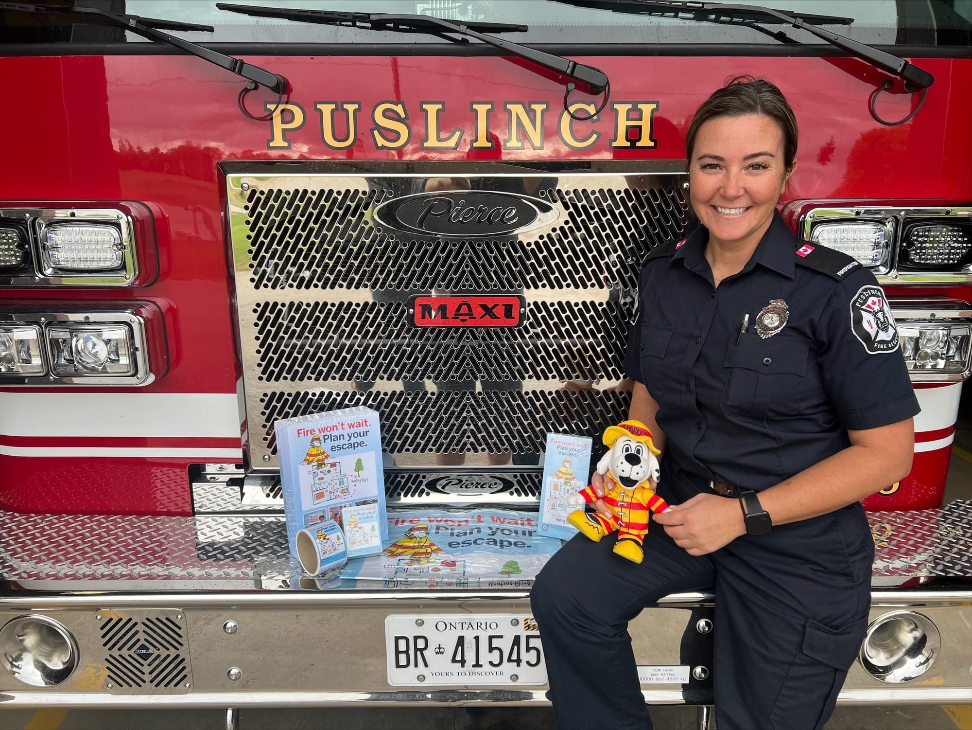 Sparky helps kick off celebrations for National Fire Prevention Week