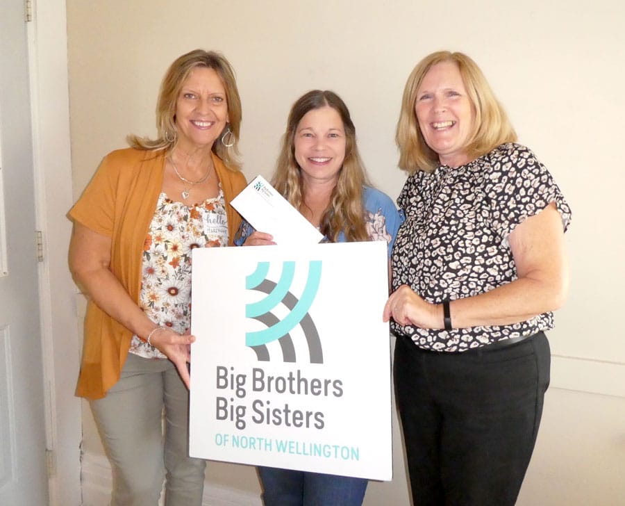 Big Brothers Big Sistersof North Wellington held a WestJet Cares for Kids raffle draw