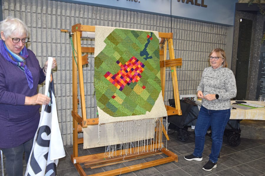 Weavers unveil Centre Wellington Tapestry