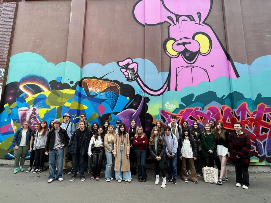 Erin students spend a day  photographing graffiti