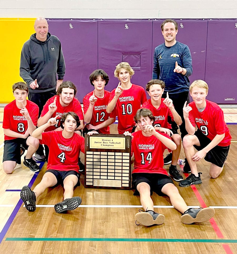 Junior Boys Volleyball Team wins D4 Championship