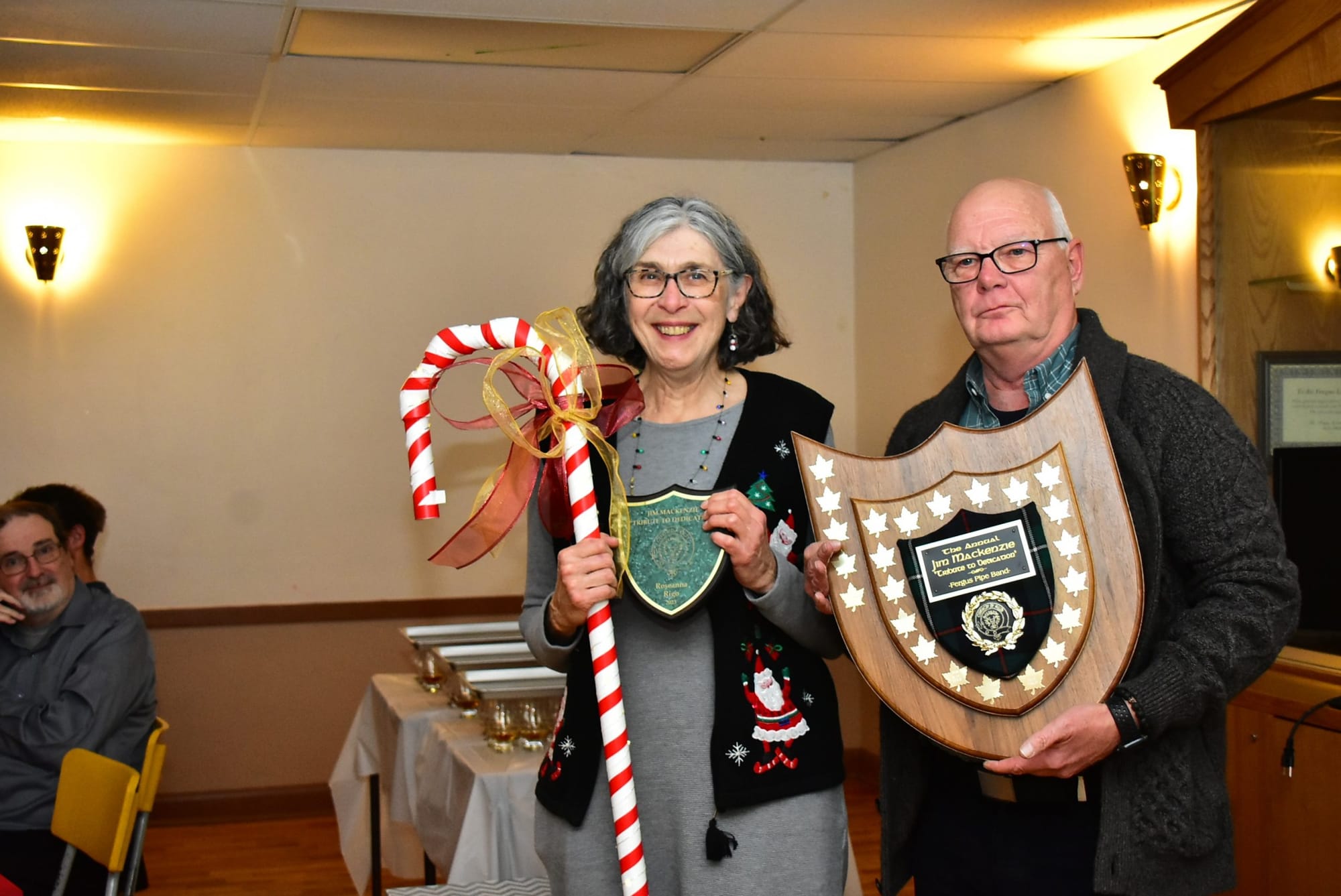 Fergus Pipe Band members honoured with Jim MacKenzie award