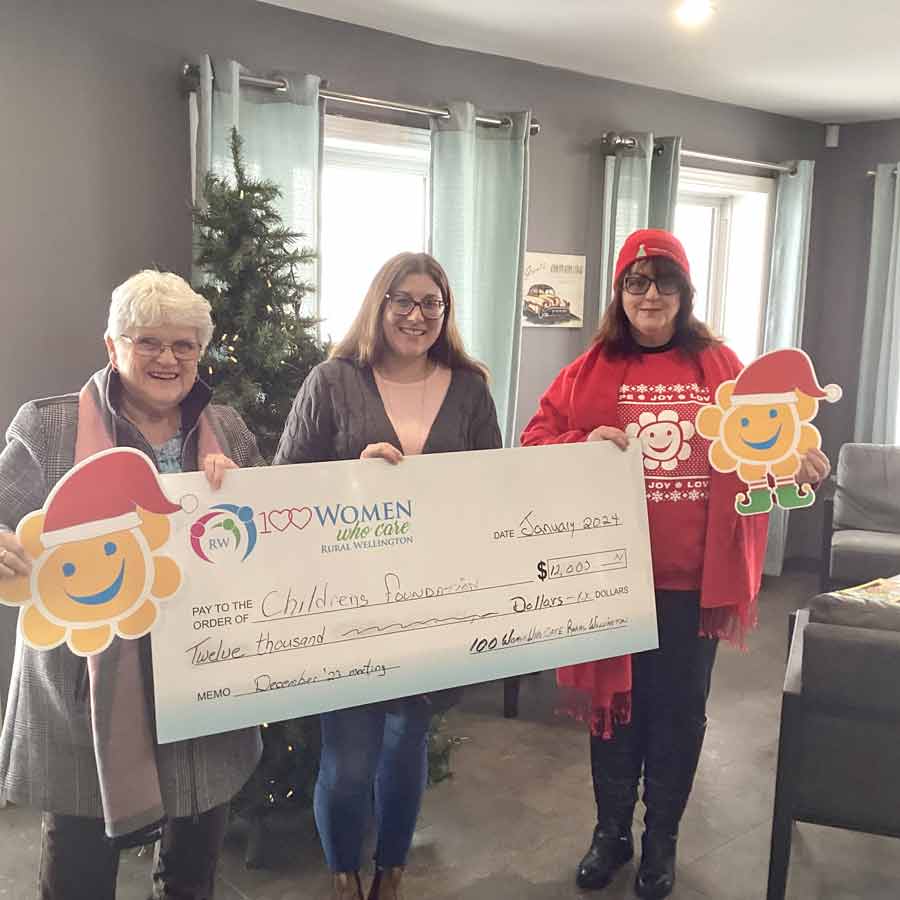 100 Women Who Care Rural Wellington donates $12,000 to Adopt-a-Family program
