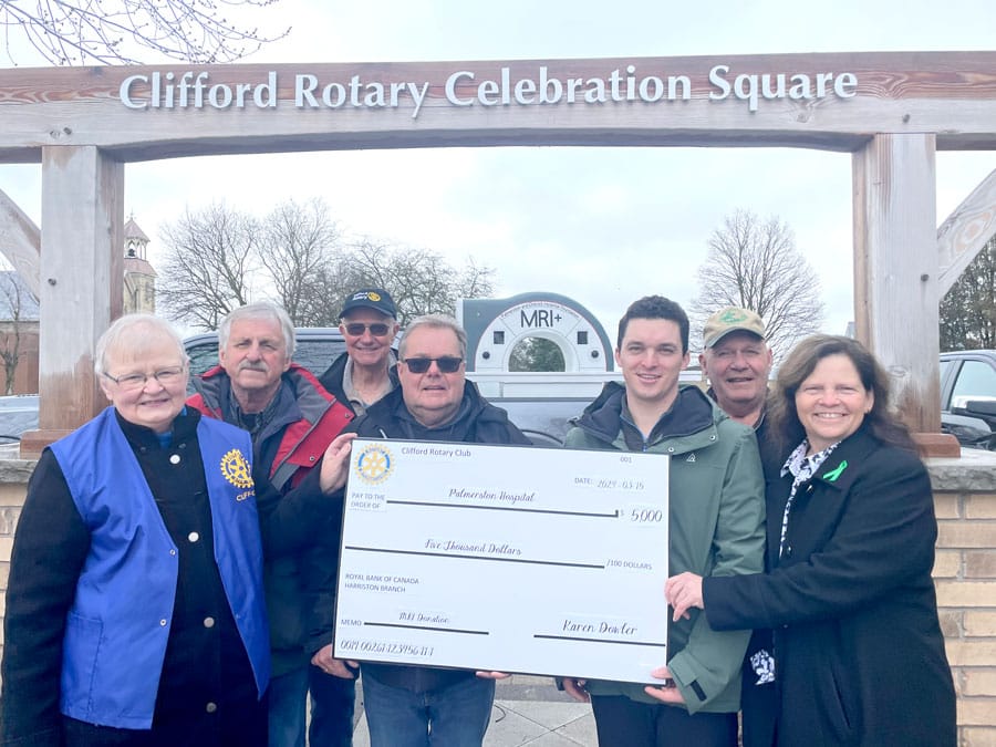 Clifford Rotary Club donates to MRI+ Campaign