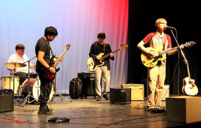 Battle of the bands brought crowd to Our Lady of Lourdes Catholic High School