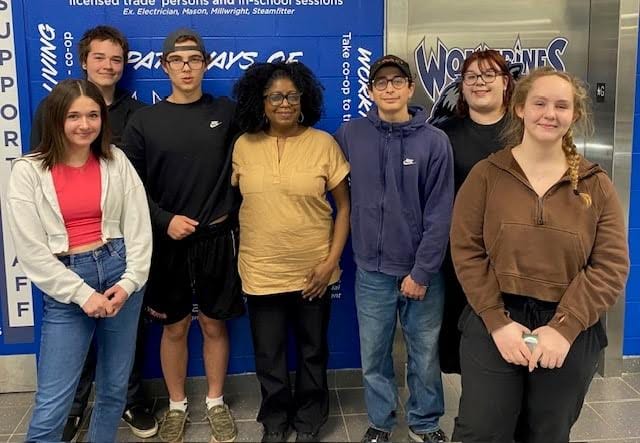 Tracy Cain visits Wellington Heights Secondary School