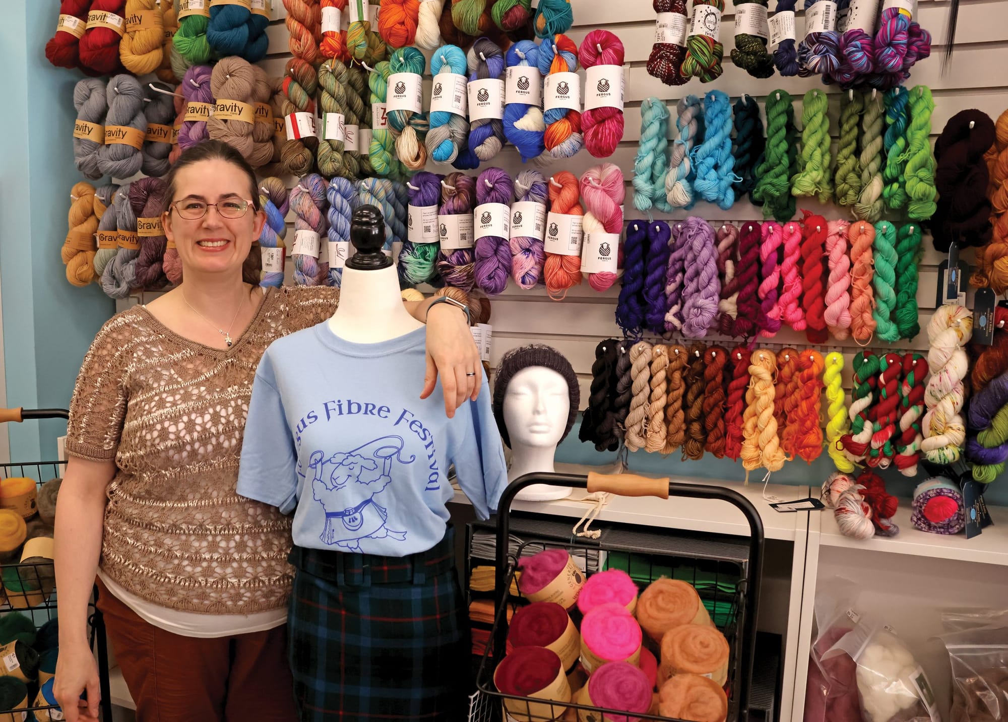 Spinners, weavers and yarn galore at Fergus Fibre Fest