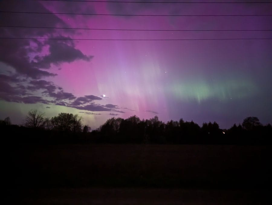 Northern lights visible across Wellington County