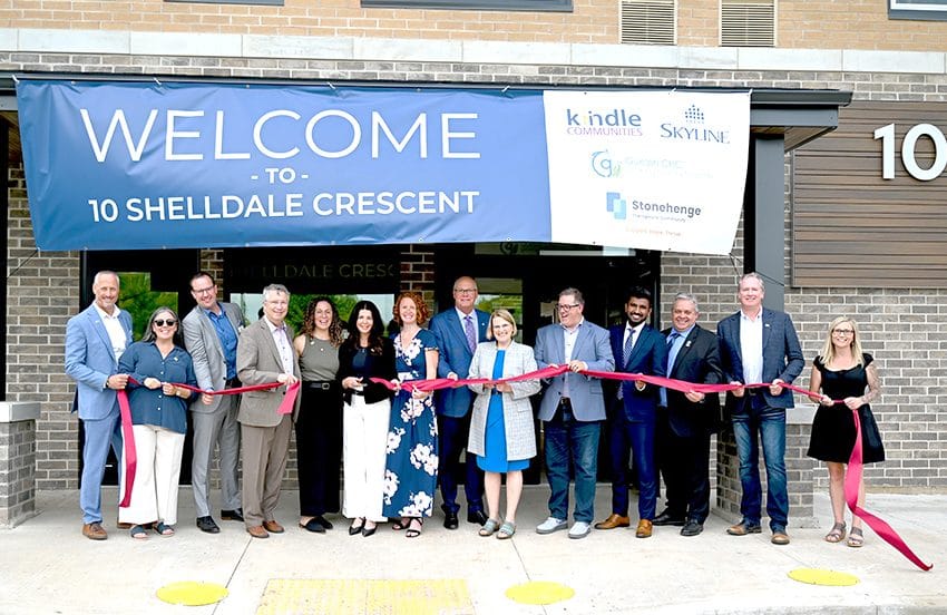 Officials cut ribbon at supportive housing facility at 10 Shelldale Crescent