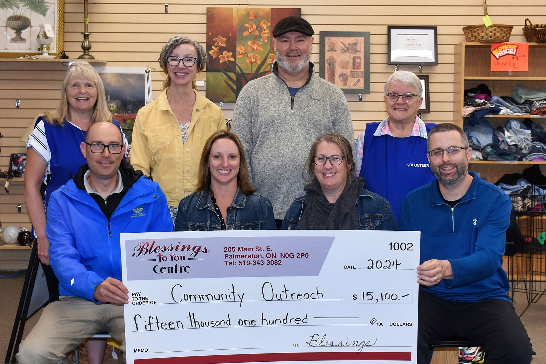 Blessings to You Centre donates over $15,000 to local groups