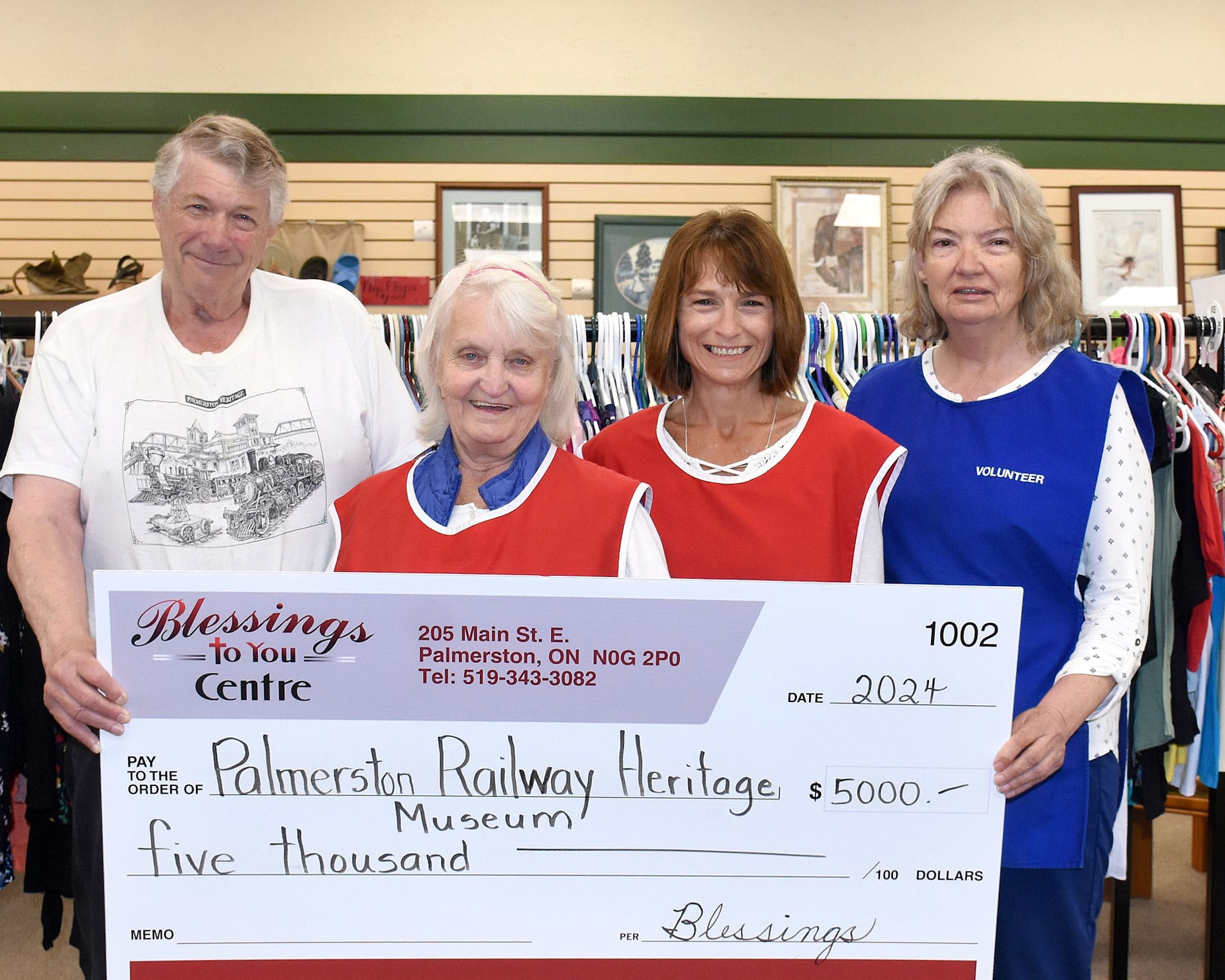Donation to Palmerston Railway Heritage Museum