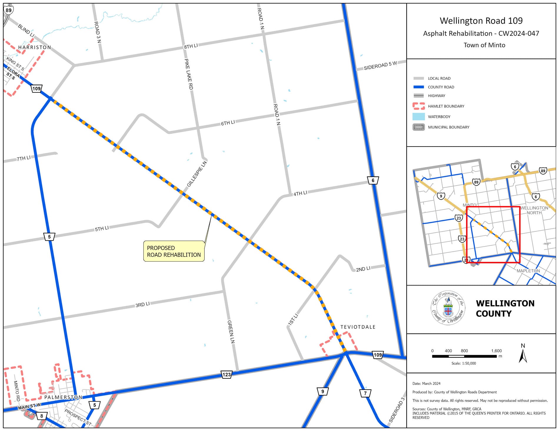 Construction beginning July 22