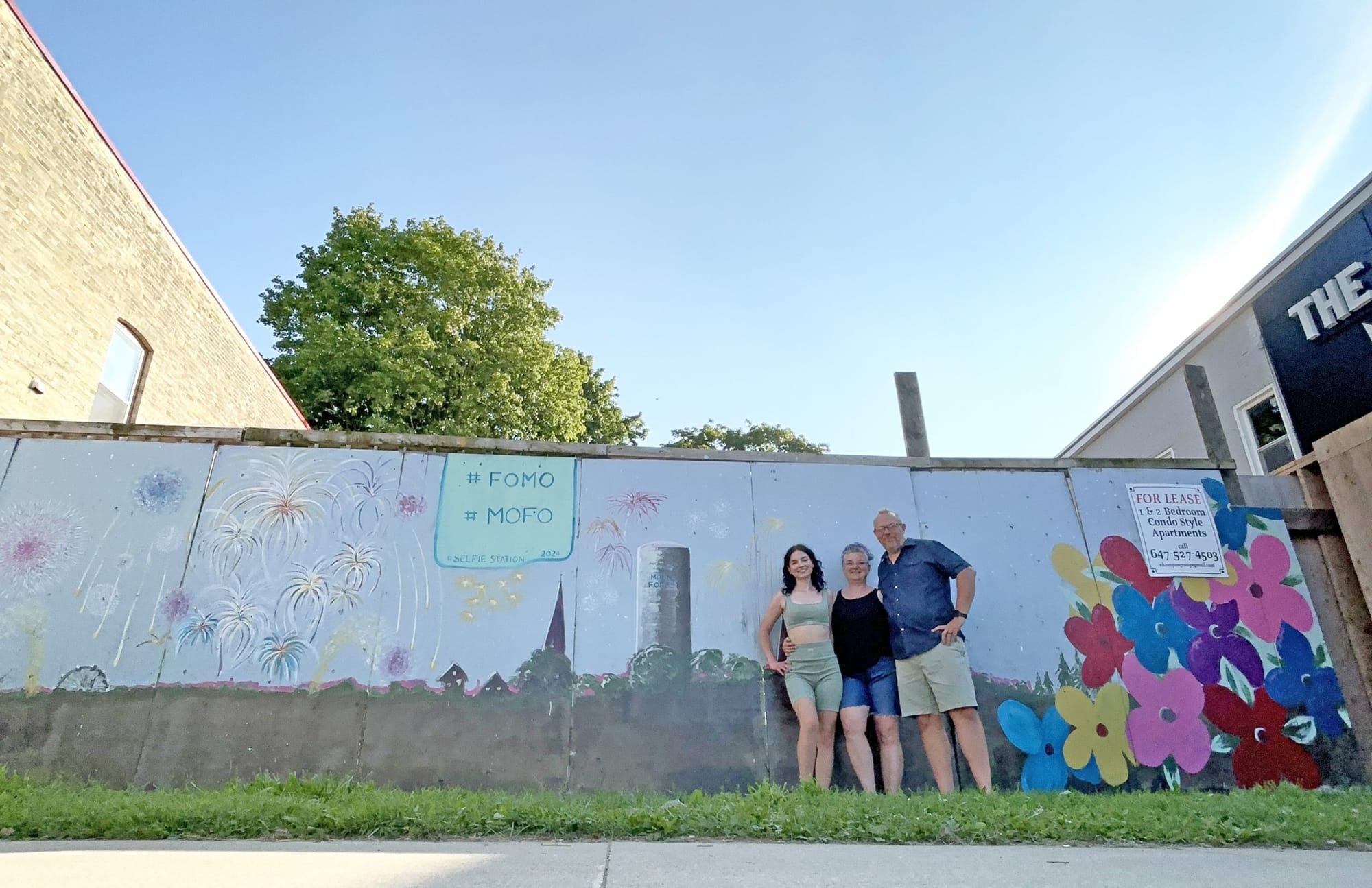Local family turns ‘dead zone’ into skyline mural on Mount Forest’s main street