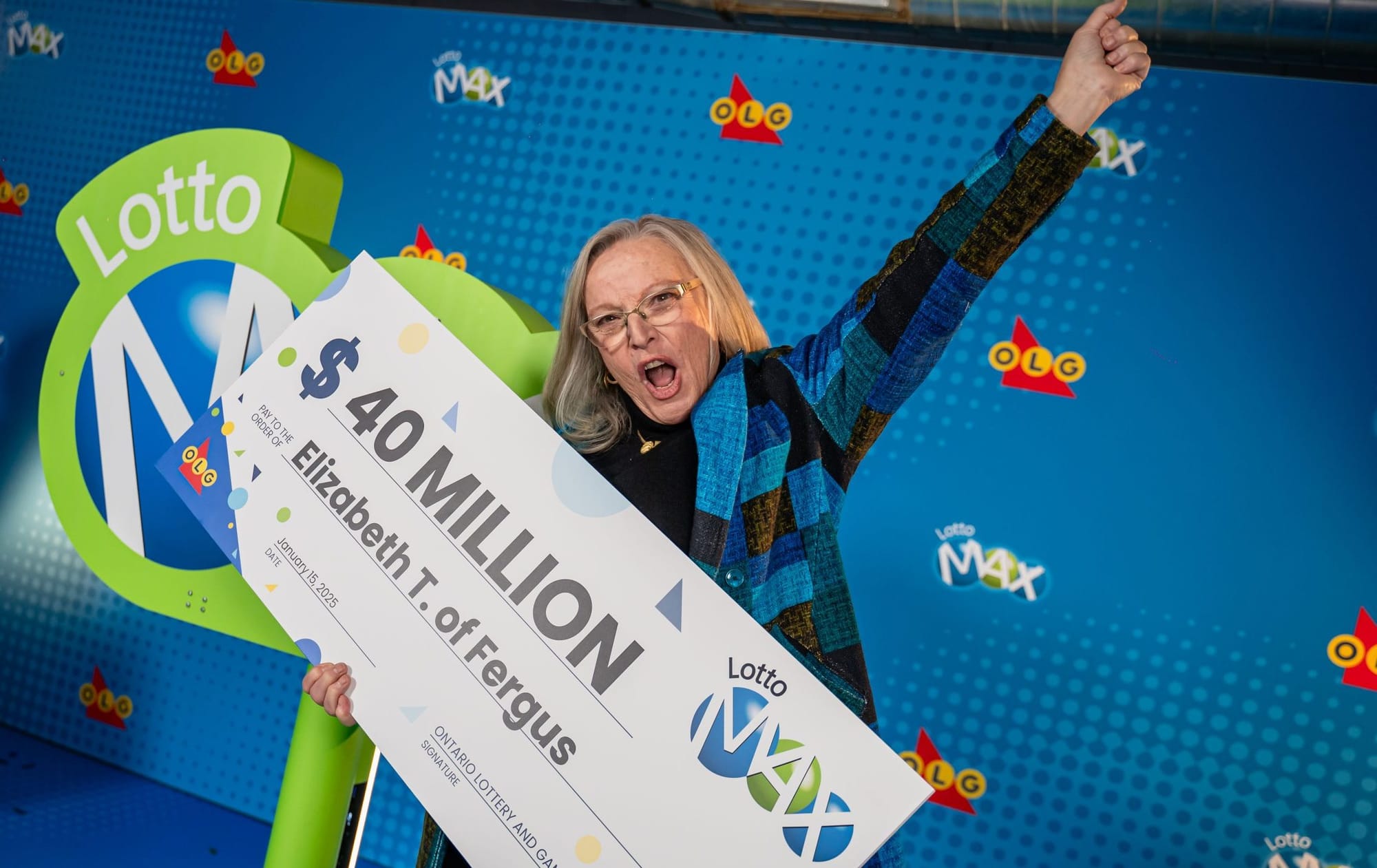 Fergus woman wins $40-million Lotto Max prize