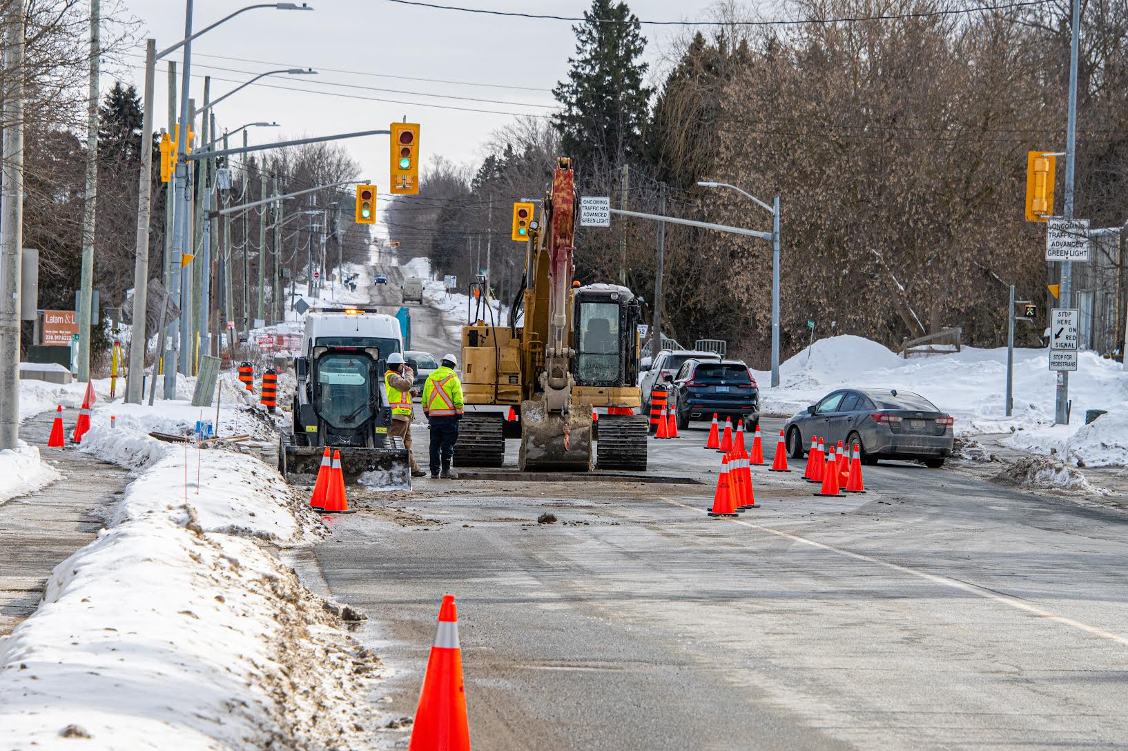 County, town investigating sinkhole on Main Street in Erin