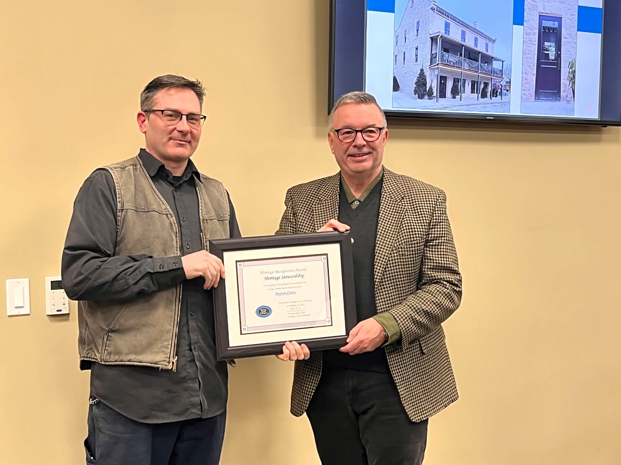 Heritage Centre Wellington presents heritage awards