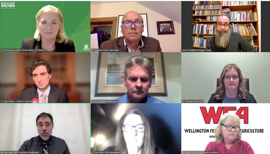 Wellington-Halton Hills candidates square off in first debate